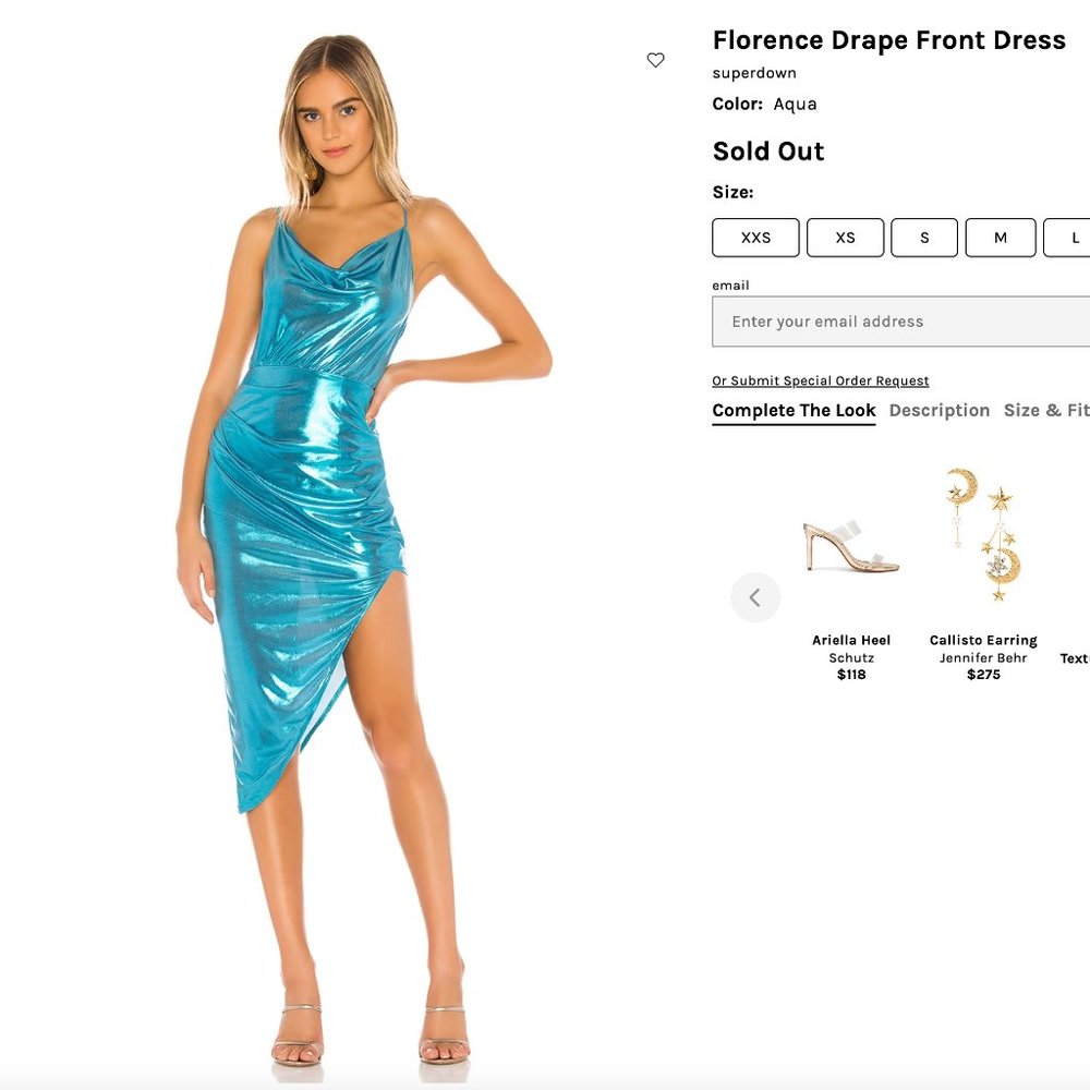 Superdown Florence Drape Dress